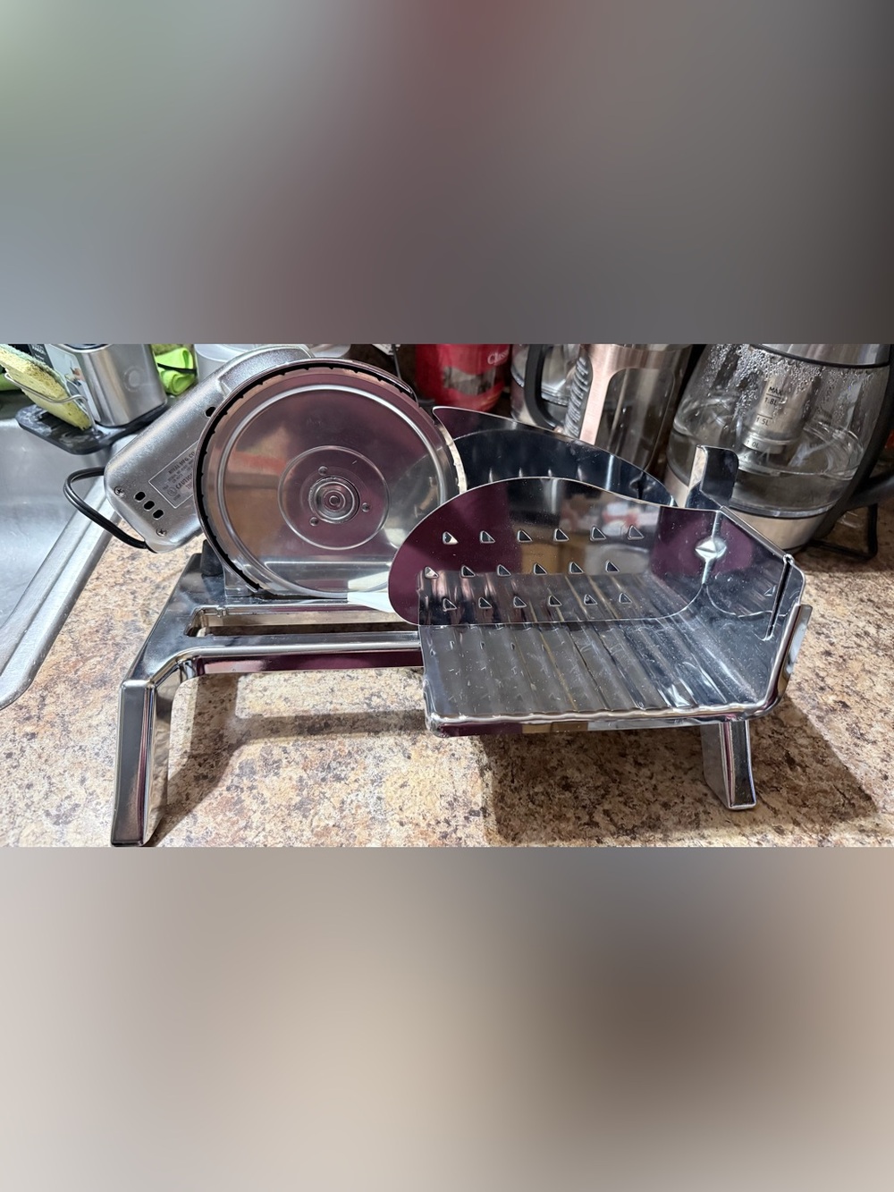 Rival Chrome Electric Food Slicer - Silver